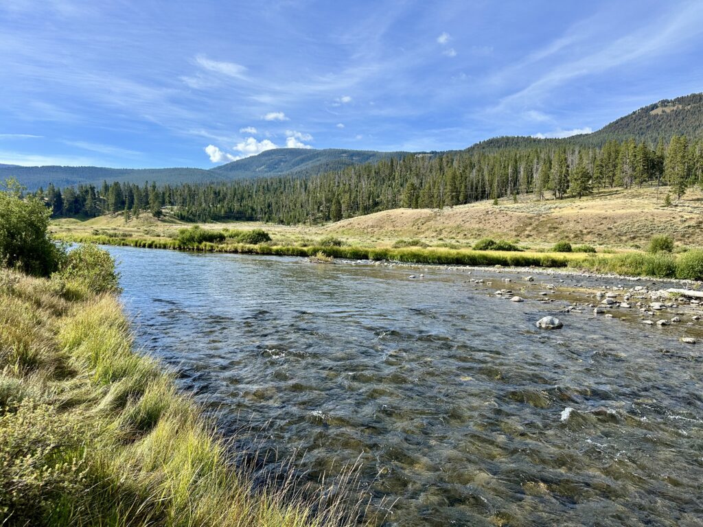 A look at the Gallatin River seen from HW191.